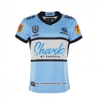 Camiseta Cronulla Sutherland Sharks Rugby 2021 Local