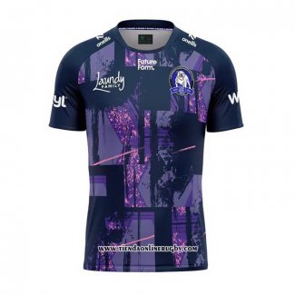 Camiseta Canterbury Bankstown Bulldogs Rugby 2025 Entrenamiento Violeta