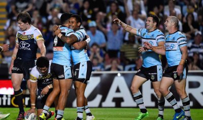 Los tiburones ganan a lo grande en NRL