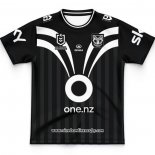 Camiseta Ninos Nueva Zelandia Warriors Rugby 2025 Entrenamiento Negro