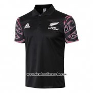 Camiseta Polo Nueva Zelandia All Blacks Maori Rugby 2019 Negro