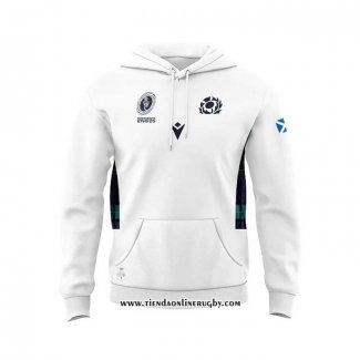 Sudaderas con Capucha Escocia Rugby 2023 Blanco