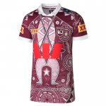Camiseta Queensland Maroons Rugby 2026 Indigena