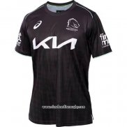 Camiseta Brisbane Broncos Rugby 2025 Negro