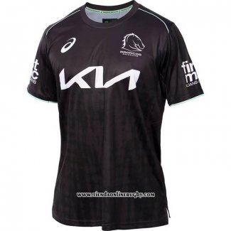 Camiseta Brisbane Broncos Rugby 2025 Negro