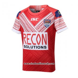 Camiseta Ninos Tonga Rugby 2018-2019 Rojo