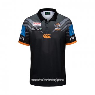 Camiseta Polo West Tigers Rugby 2026 Negro