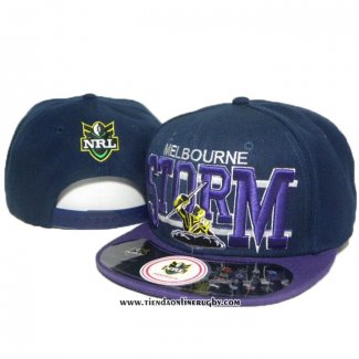 NRL Snapback Gorra Melbourne Storm Apagado Fucsia