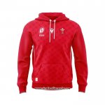 Sudaderas con Capucha Gales Rugby 2025 Rojo