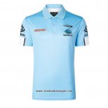 Camiseta Polo Cronulla Sutherland Sharks Rugby 2026 Azul