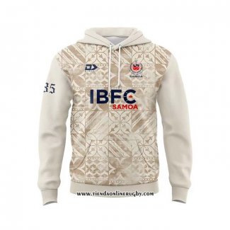 Sudaderas con Capucha Samoa Rugby Crema