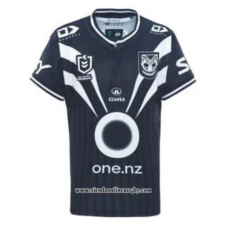 Camiseta Nueva Zelandia Warriors Rugby 2025 Entrenamiento Negro