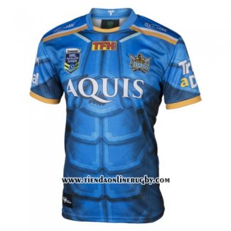 Camiseta Gold Coast Titans 9s Rugby 2017 Azul