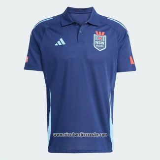 Camiseta Polo NSW Blues Rugby 2025 Azul