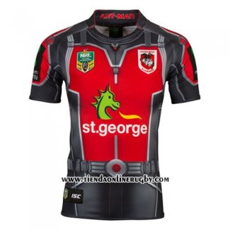 Camiseta St George Illawarra Dragons Ant Man Marvel Rugby 2017 Gris Rojo