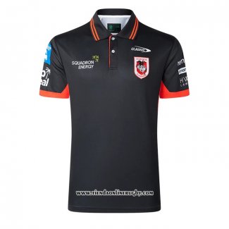 Camiseta Polo St George Illawarra Dragons Rugby 2026 Negro