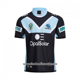 Camiseta Cronulla Sutherland Sharks Rugby 2018-2019 Segunda