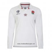 Camiseta Inglaterra Manga Larga Rugby 2023 World Cup Local