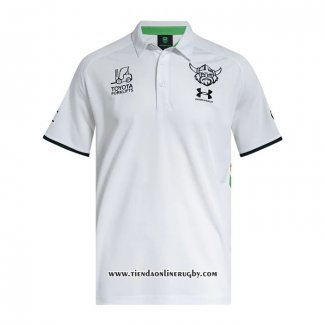 Camiseta Polo Canberra Raiders Rugby 2026 Blanco