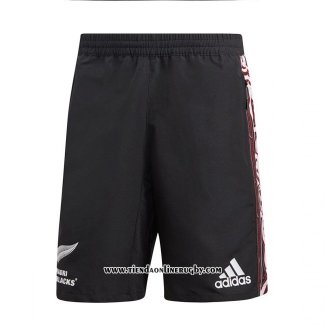 Pantalones Cortos Nueva Zelandia All Blacks Maori Rugby 2018 Negro