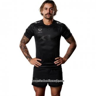 Camiseta Brisbane Broncos Rugby 2025 Captains Run Negro