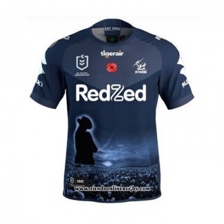 Camiseta Melbourne Storm Anzac Rugby 2021 Conmemorative