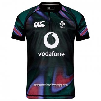 Camiseta Irlanda Rugby 2025-2026 Pre Partido Negro