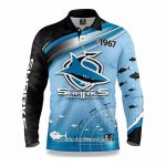 Camiseta NRL Cronulla Sutherland Sharks Rugby 2022 Fish Finder