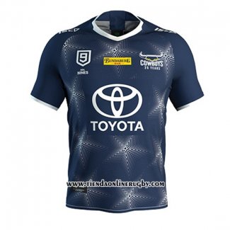 Camiseta North Queensland Cowboys 9s Rugby 2020 Azul