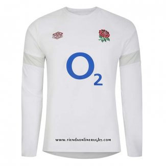 Camiseta Inglaterra Manga Larga Rugby Blanco