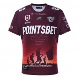Camiseta Manly Warringah Sea Eagles Rugby 2023 ANZAC