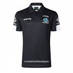 Camiseta Polo Cronulla Sutherland Sharks Rugby 2026 Negro