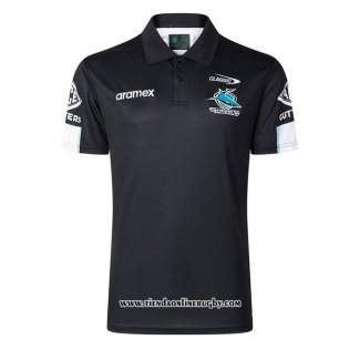 Camiseta Polo Cronulla Sutherland Sharks Rugby 2026 Negro