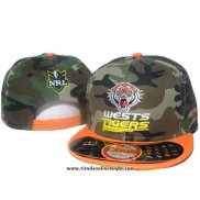 NRL Snapback Gorra Wests Tigers Camuflaje Naranja